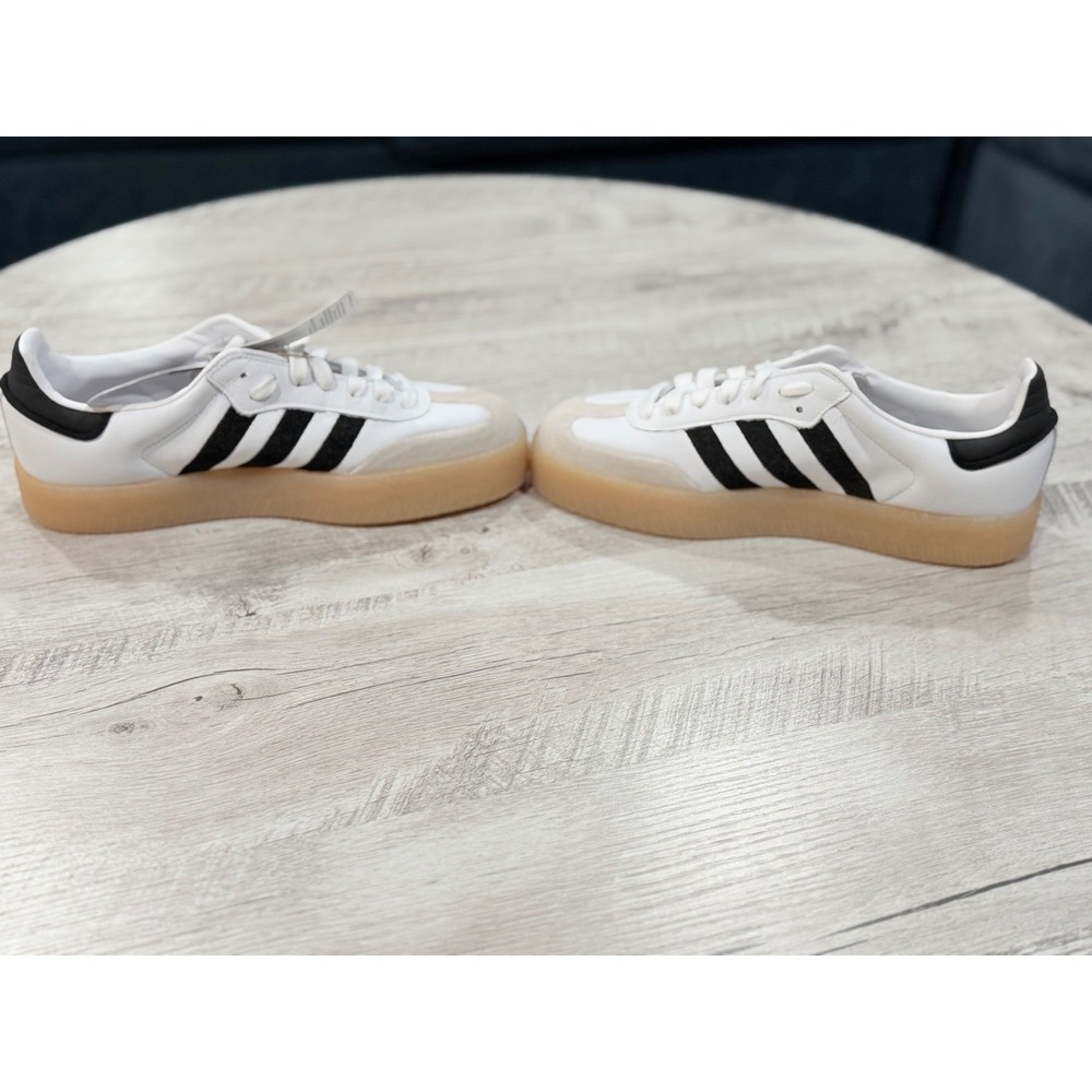 adidas Samba Women's Sneakers White Black Gum Sole - Picture 7 of 12